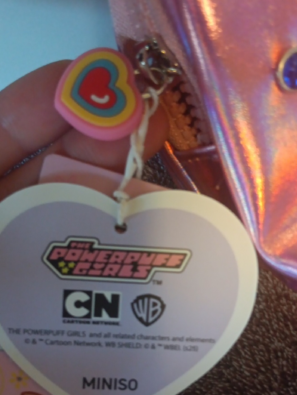 The Powerpuff Girls Pink Holographic Cosmetic Bag - Picture 2 of 6